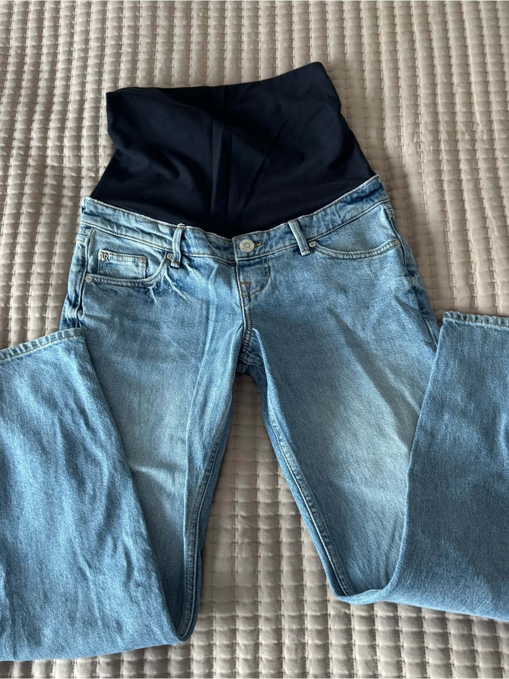 River Island Maternity Light Wash Blue Jeans